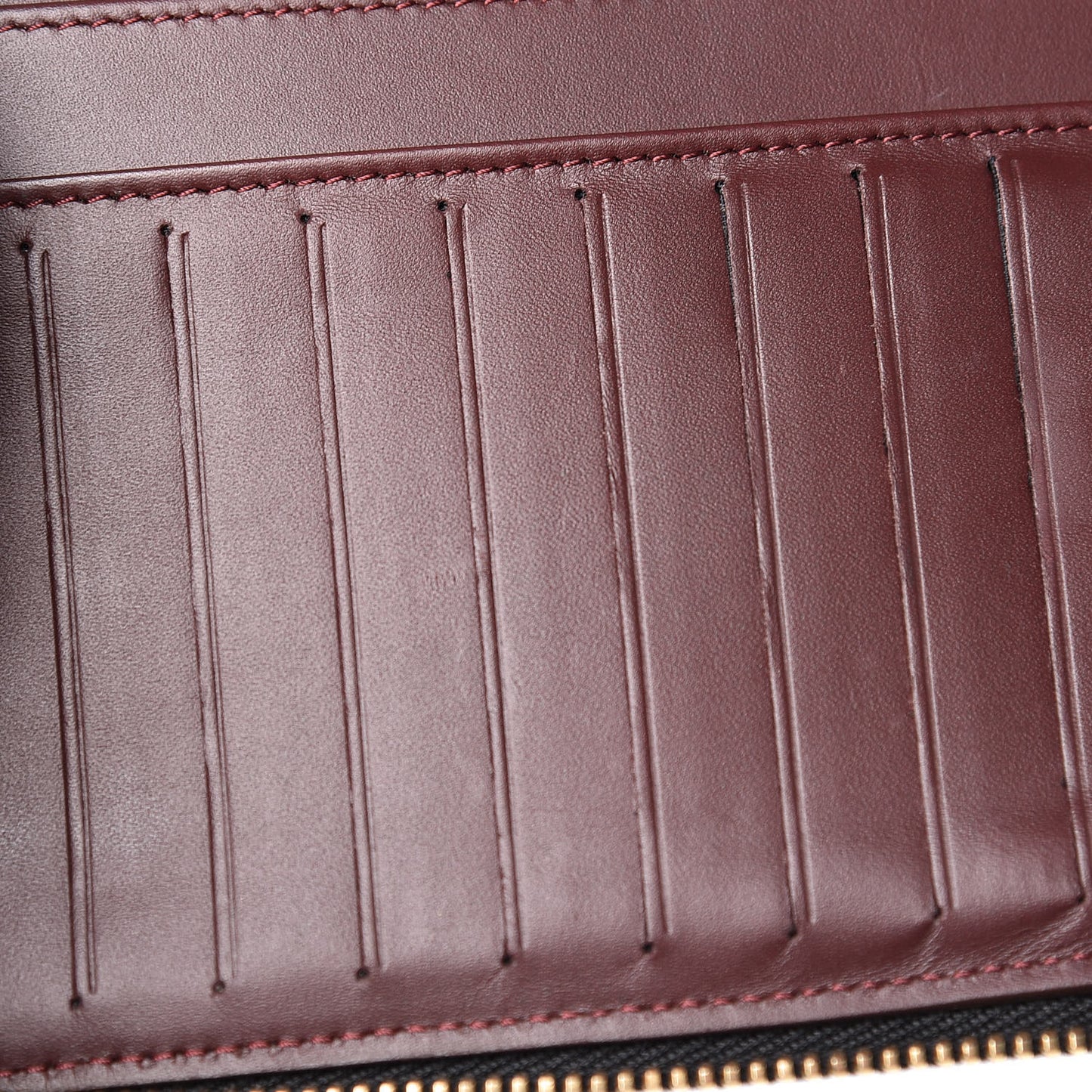 Caviar Quilted Large Zip Around Organizer Wallet Black