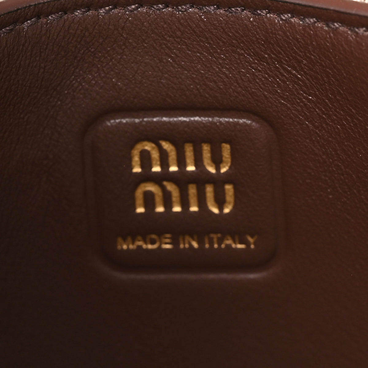 Miu Miu Nappa Suede Patchwork Mini Ivy Bag Briarwood 6 of 9