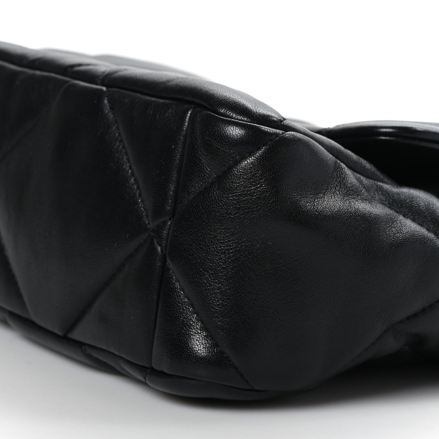 Lambskin Quilted Large Chanel 19 Flap Black