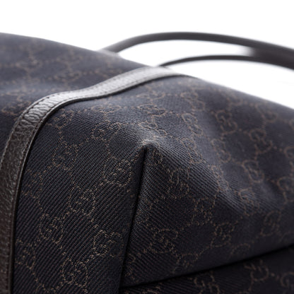 Gucci Denim Dollar Calfskin GG Monogram Medium Joy Tote Brown 10 of 13