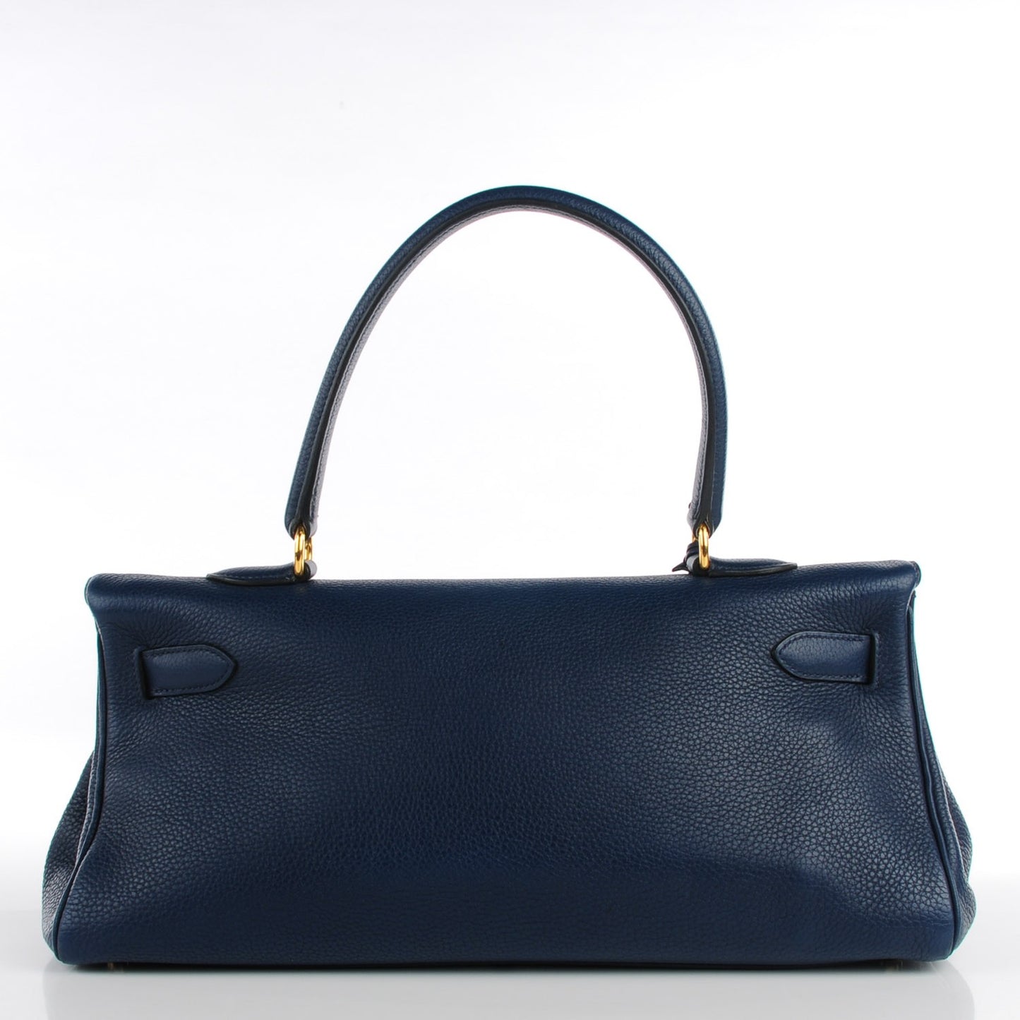 Taurillon Clemence Shoulder Kelly 40 Bleu De Malte