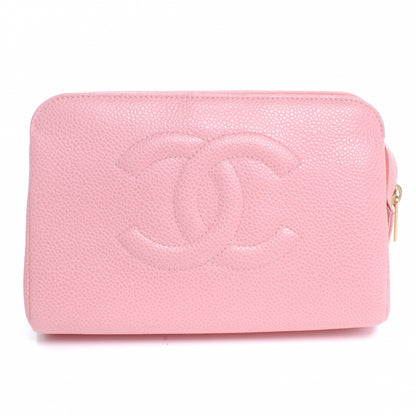 Chanel Caviar CC Cosmetic Case Pink 1 of 8
