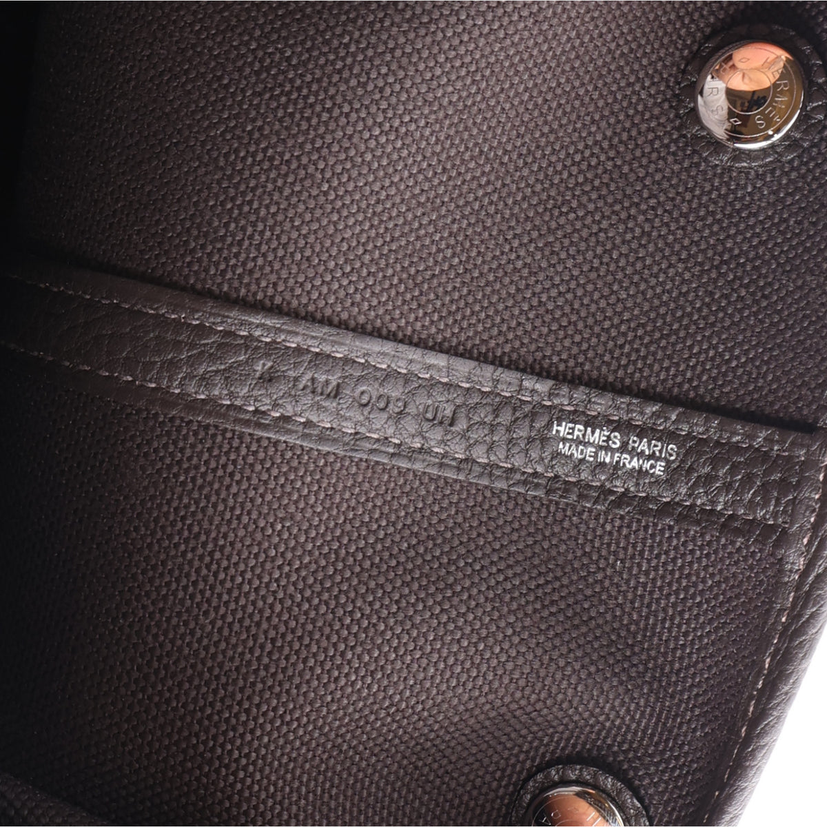 Hermes Toile Militaire Negonda Neo Garden Party Voyage 41 Bai Brun 6 of 9