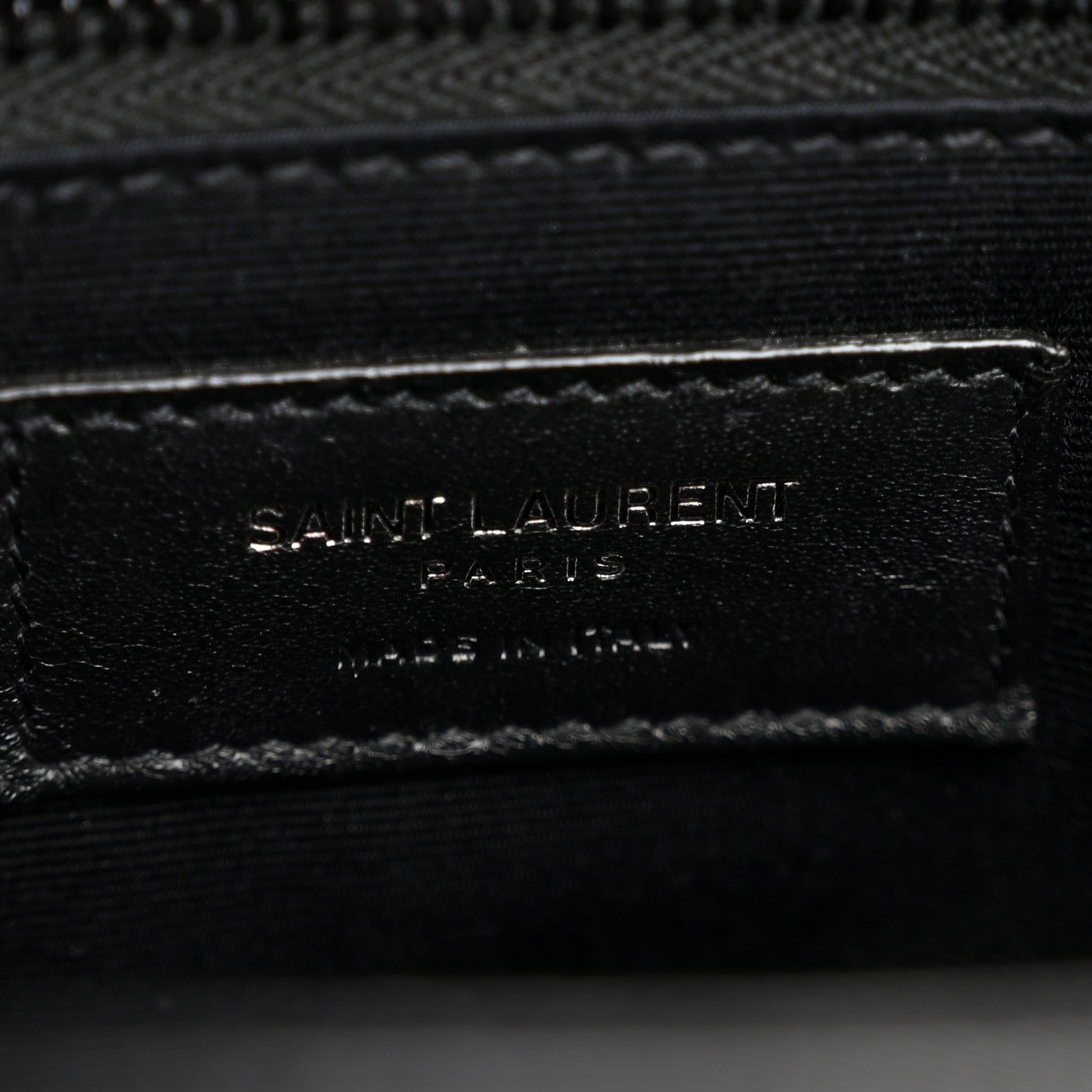 Saint Laurent Crinkled Calfskin Matelasse Monogram Medium Niki Chain Satchel Black 6 of 14