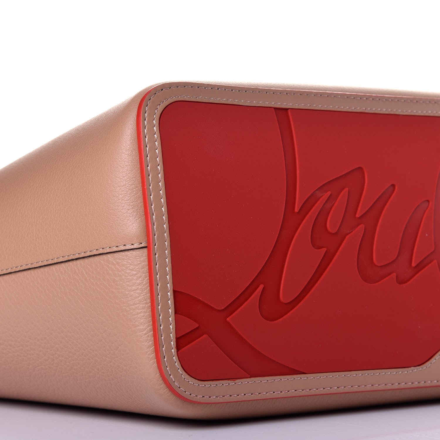 Christian Louboutin Calfskin Spikes East West Cabata Tote Nude 7 of 10