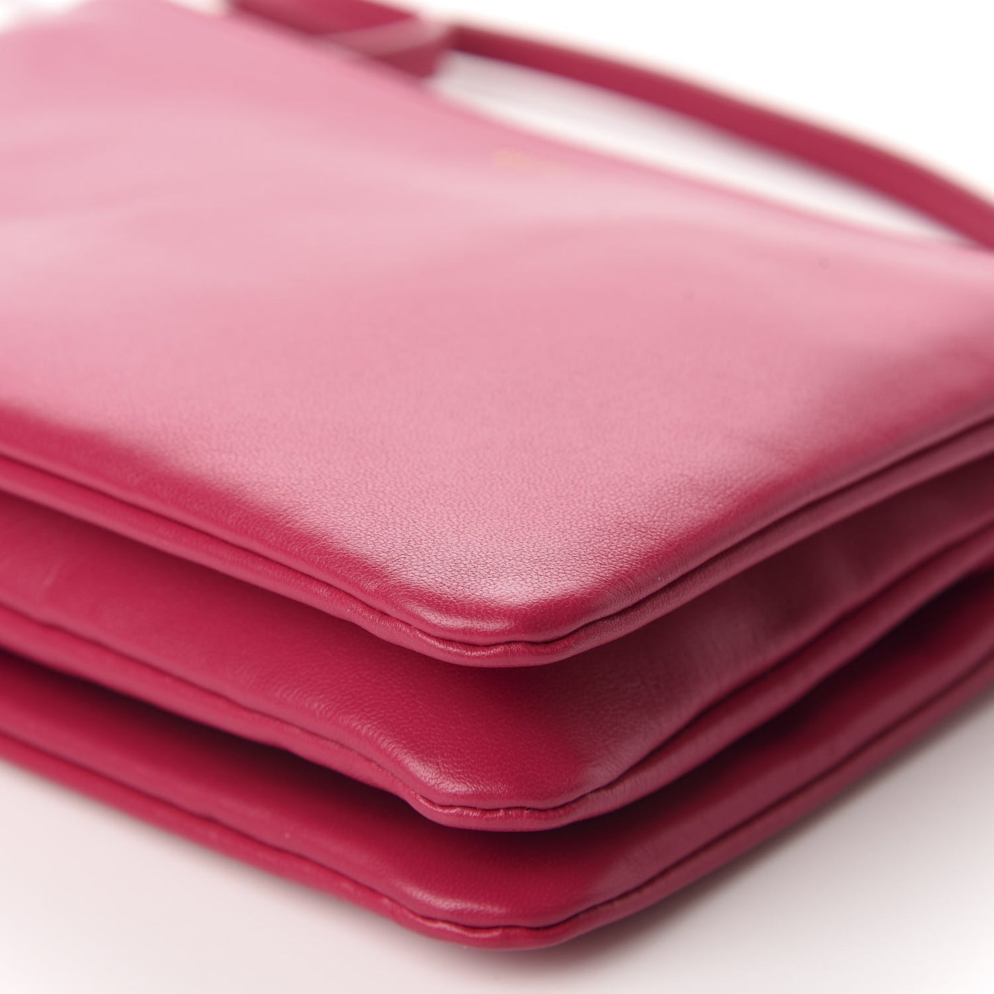 Lambskin Small Trio Crossbody Bag Fuchsia