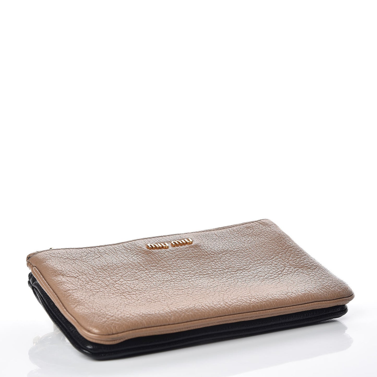 Goatskin Madras Bi-Color Crossbody Bag Cammeo Black
