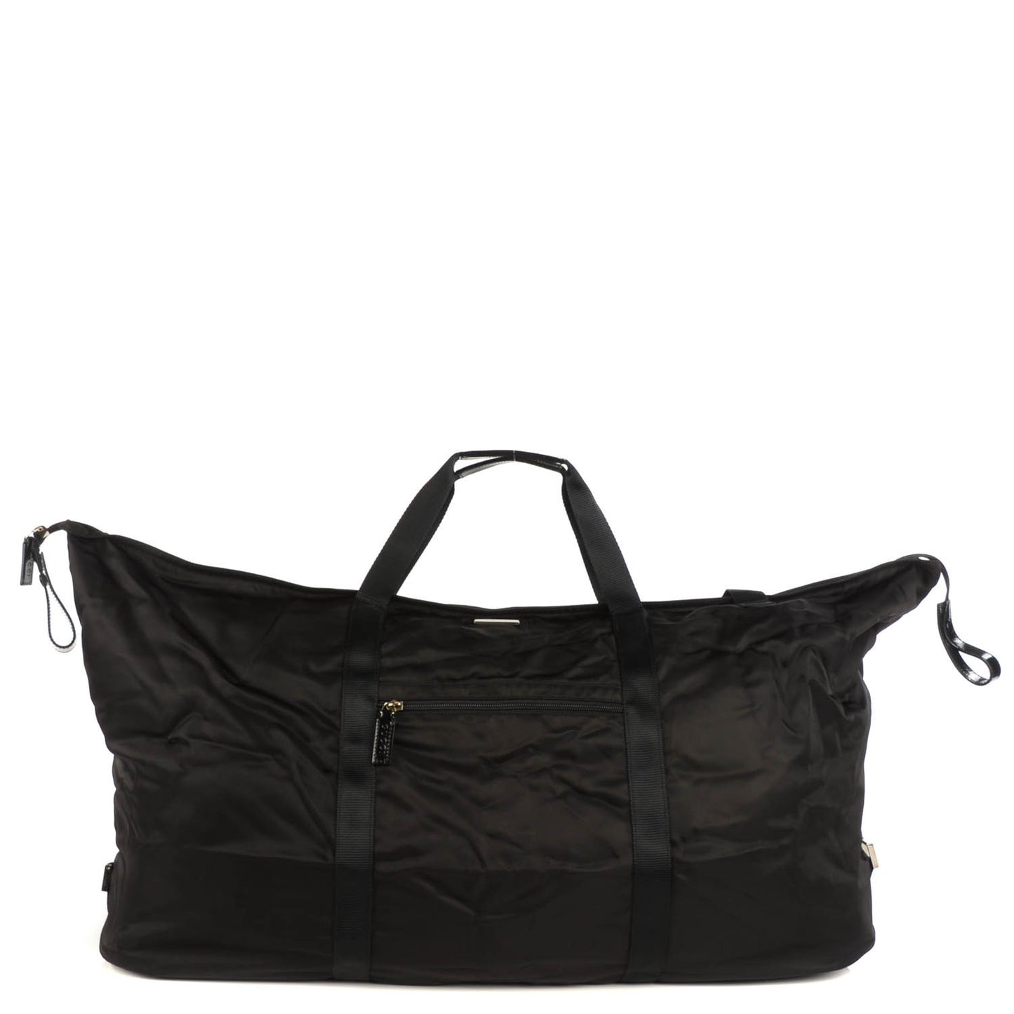 Nylon Large Collapsible Travel Tote Black