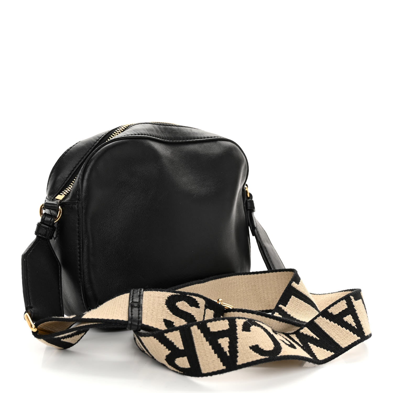 Stella McCartney Eco Alter Nappa Perforated Logo Mini Bag Black 3 of 9