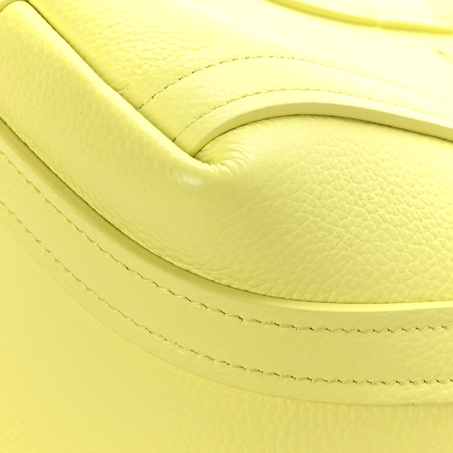 Balenciaga Grained Calfskin XS Everyday North South Shoulder Tote Bag Lemon 8 of 10