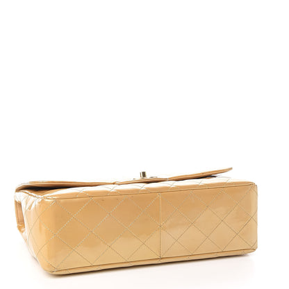 Chanel Patent Quilted Jumbo Single Flap Beige 4 of 12