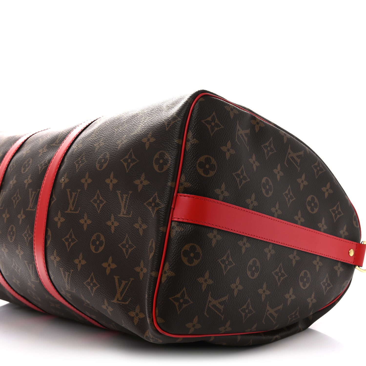 Louis Vuitton Calfskin Monogram Keepall Bandouliere 50 Coquelicot 8 of 8