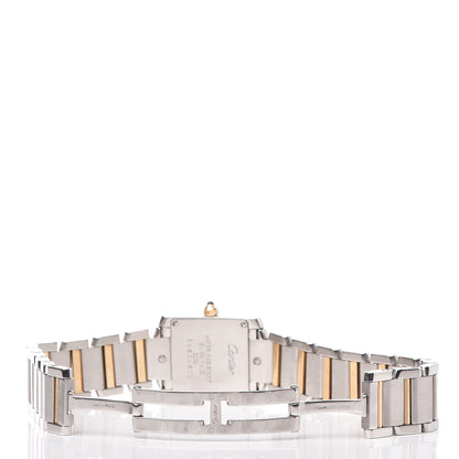 Cartier Stainless Steel 18K Yellow Gold 20mm Tank Francaise Quartz Watch 9 of 10