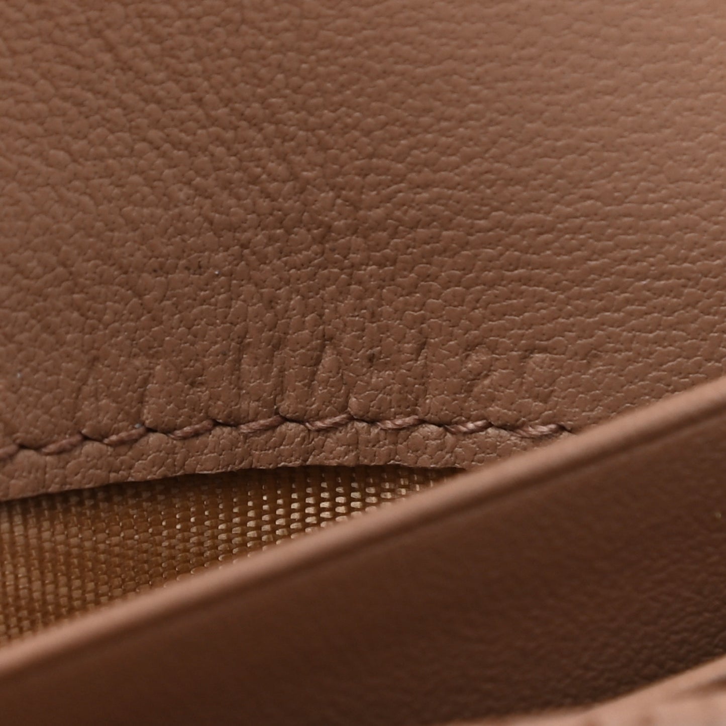 Grained Calfskin Saddle Card Holder Blush