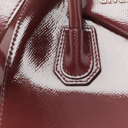 Givenchy Textured Patent Calfskin Mini Antigona Aubergine 9 of 12