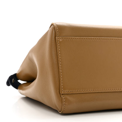 Fendi Nappa Mini Peekaboo Iconic Satchel Beige Blueberry Limone 7 of 9