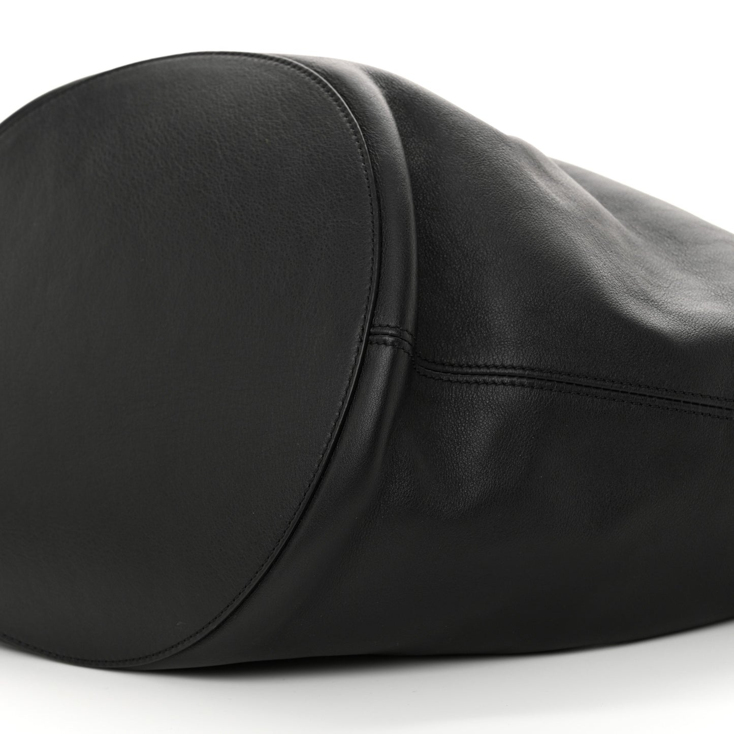 Calfskin Medium Lotus Tote Black