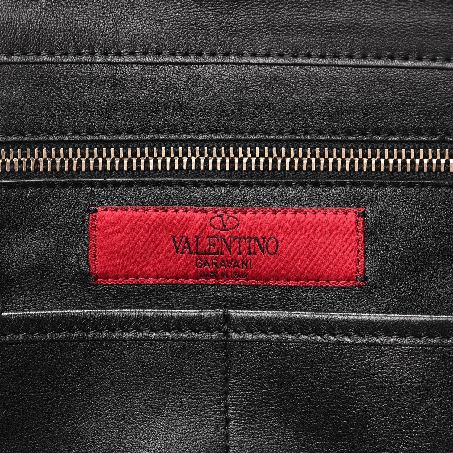 Valentino Garavani Vitello Medium Rockstud Tote Black 6 of 10