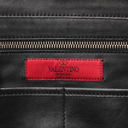 Valentino Garavani Vitello Medium Rockstud Tote Black 6 of 10