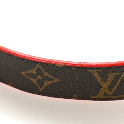 Louis Vuitton Calfskin Monogram 30mm LV Initiales Reversible Belt 90 36 Coquelicot 7 of 9