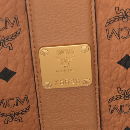 MCM Visetos Medium Liz Reversible Shopper Tote Cognac 12 of 18