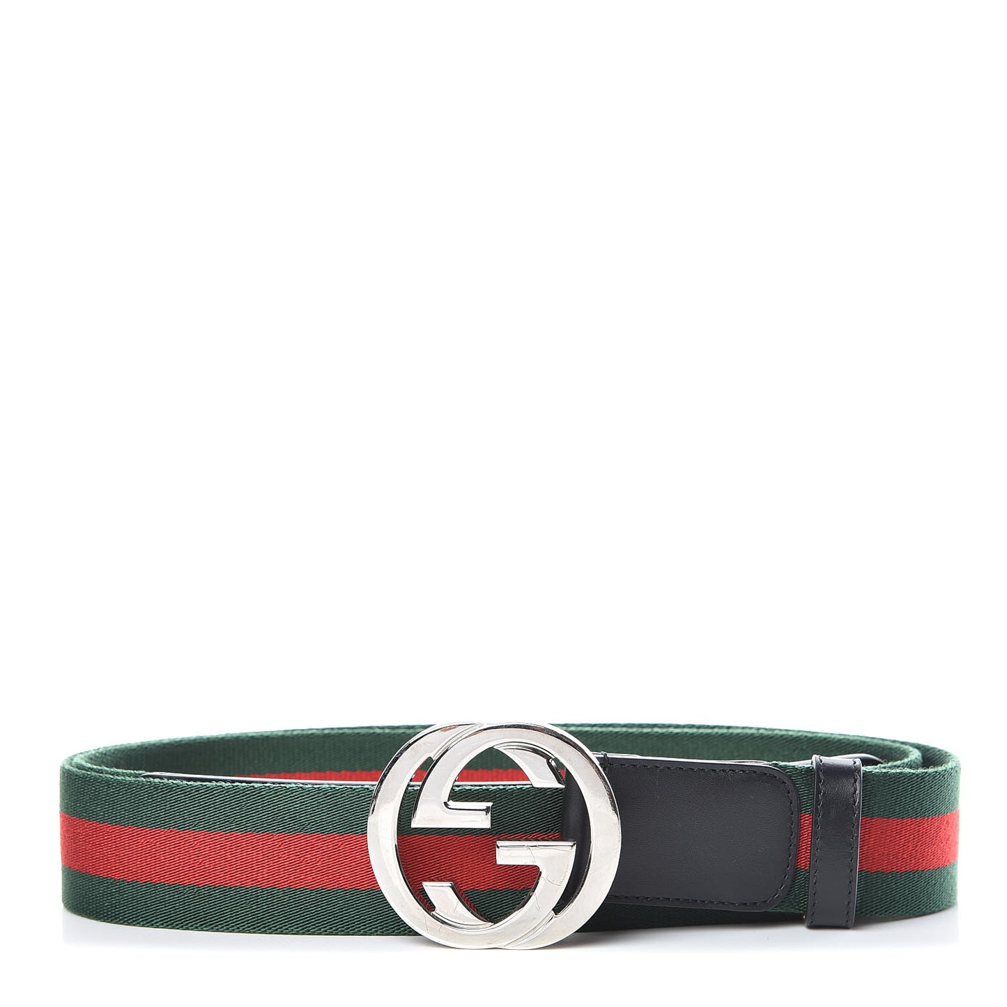 Calfskin Web Interlocking G Belt 120 48 Black