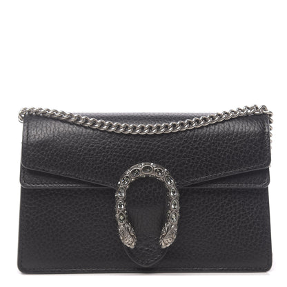 Gucci Calfskin Super Mini Dionysus Shoulder Bag Black 1 of 10
