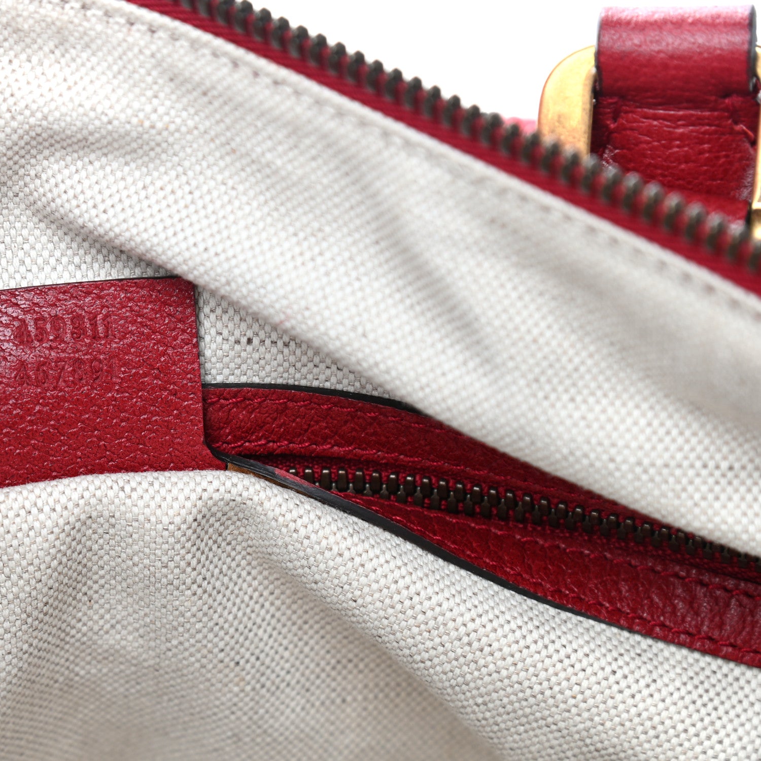 Gucci Soft GG Supreme Monogram Web Medium Duffle Bag Beige Red 7 of 11