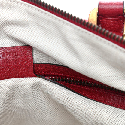 Gucci Soft GG Supreme Monogram Web Medium Duffle Bag Beige Red 7 of 11