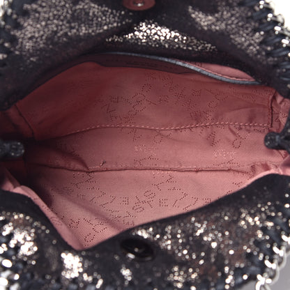 Stella McCartney Chamois Shiny Dotted Tiny Falabella Fold Over Tote Ruthenium 5 of 9