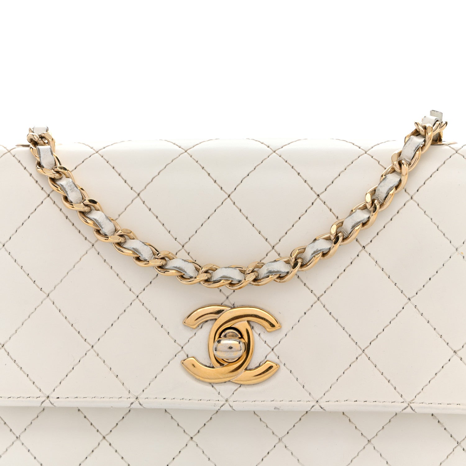 Chanel Glazed Calfskin Quilted Small Flap White 1867962 – FASHIONPHILE