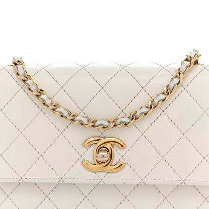 Chanel Glazed Calfskin Quilted Small Flap White 8 of 17