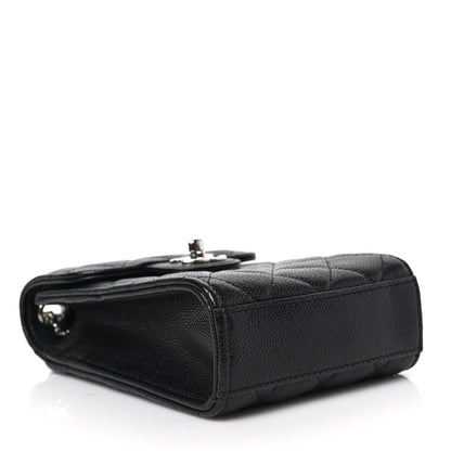 Chanel Caviar Quilted Classic Phone Holder Black 4 of 9