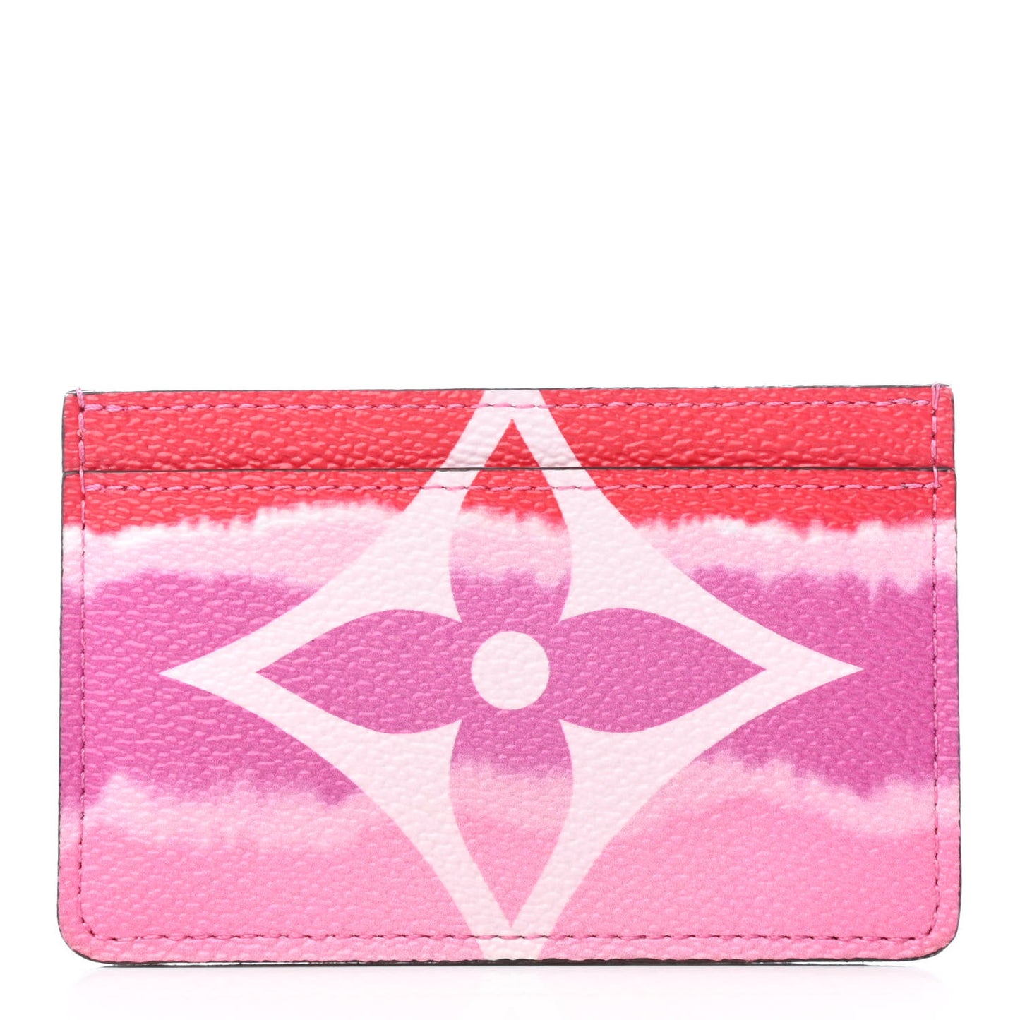 Monogram Escale Card Holder Rouge