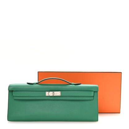 Hermes Swift Kelly Cut Clutch Pochette Vert Menthe 8 of 8