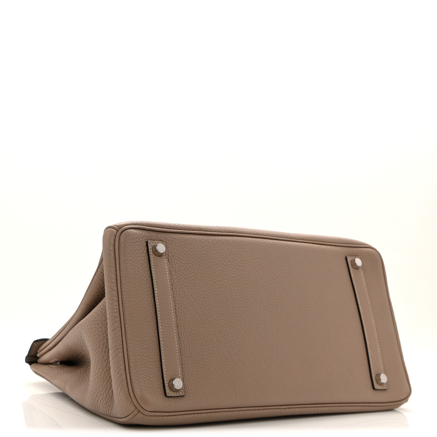 Hermes Togo Horseshoe Birkin 35 Gris Tourterelle Etoupe 4 of 12