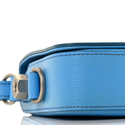 Off-White Saffiano Striped Mini Diag Binder Clip Bag Blue 6 of 7