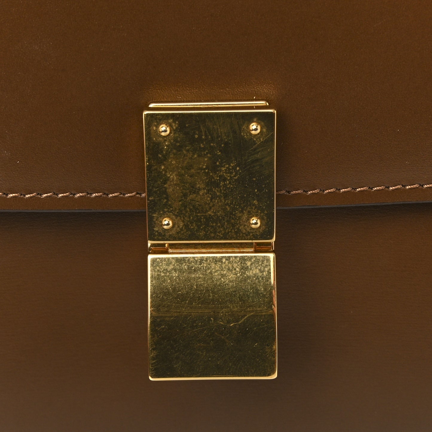 Box Calfskin Teen Classic Box Flap Bag Camel