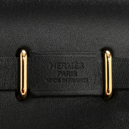 Hermes Military Toile Vache Hunter Herbag Zip Retourne 20 Black 6 of 14