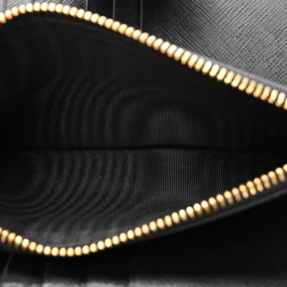 Prada Saffiano Metal Tab Wallet Black 7 of 13