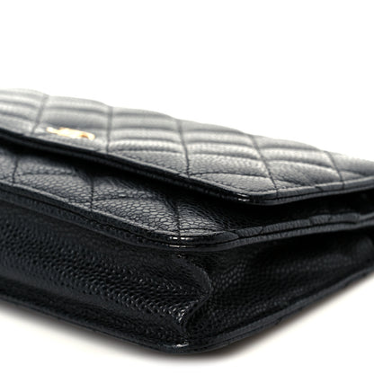 Chanel Caviar Quilted Wallet on Chain WOC Black 11 of 12
