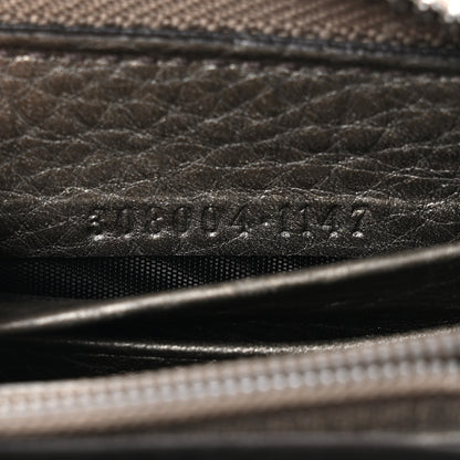 Gucci Metallic Pebbled Calfskin Soho Zip Around Wallet Sasso 8 of 11