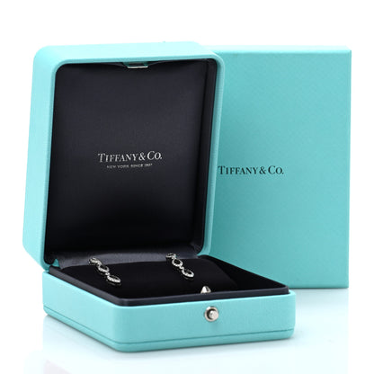 Tiffany Platinum Diamond Marquise Drop Earrings 5 of 5