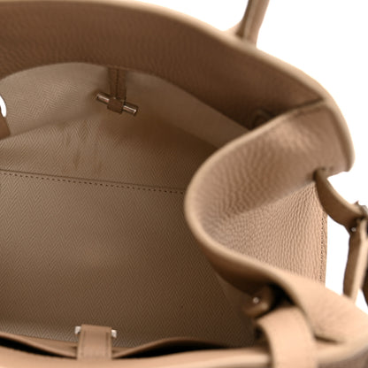 The Row Grained Calfskin Soft Margaux 10 Bag Dark Taupe 5 of 10