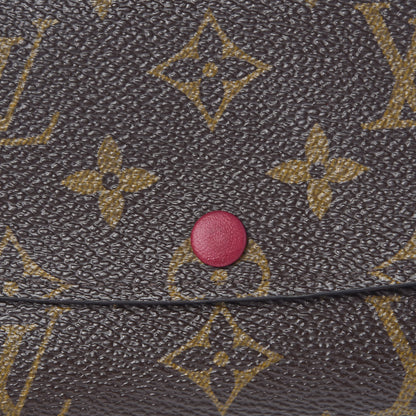 Louis Vuitton Monogram Emilie Wallet Fuchsia 8 of 9