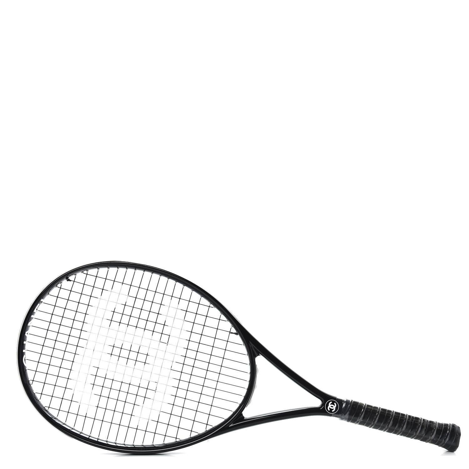 Chanel Tennis Racquet and Nylon Quilted Cover Black 1 of 5