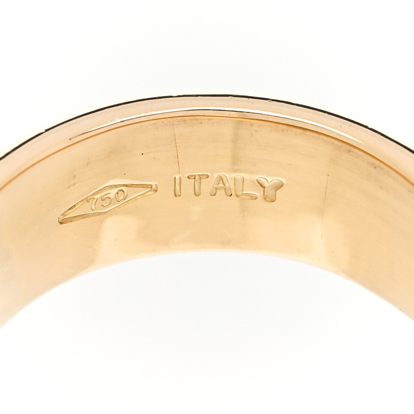 18K Yellow Gold 7mm Atlas Band Ring 51 5.75