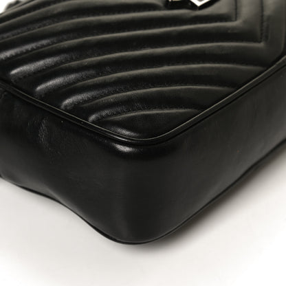 Saint Laurent Calfskin Matelasse Monogram Lou Camera Bag Black 12 of 17