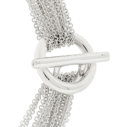 Tiffany Sterling Silver Heart Multi Chain Toggle Necklace 4 of 4