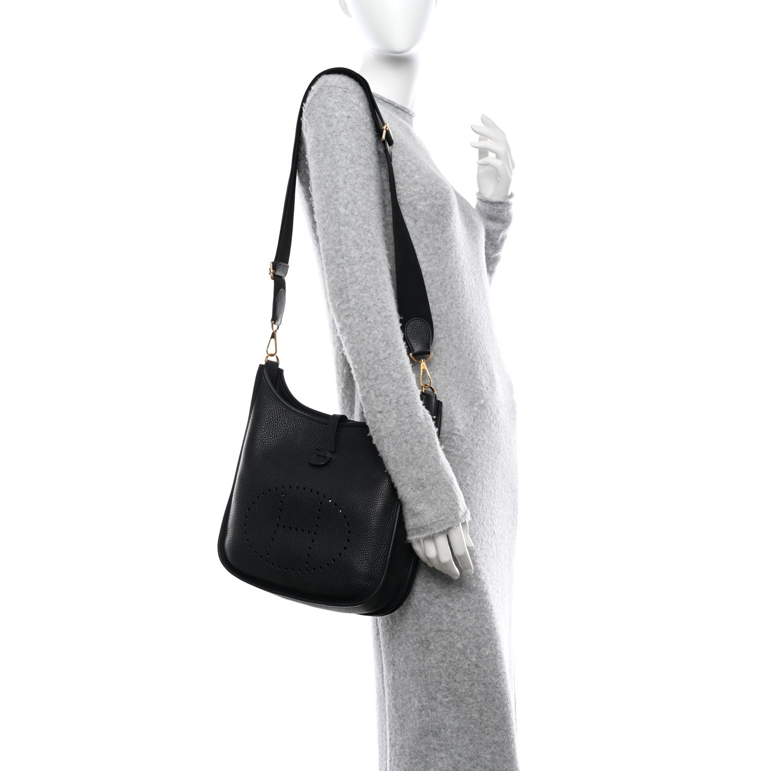 Hermes Taurillon Clemence Evelyne III PM Black 2 of 10